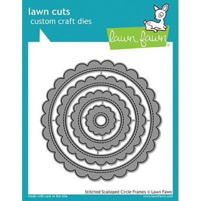 Lawn Fawn Lawn Cuts - Stitched Scalloped Circle Frames